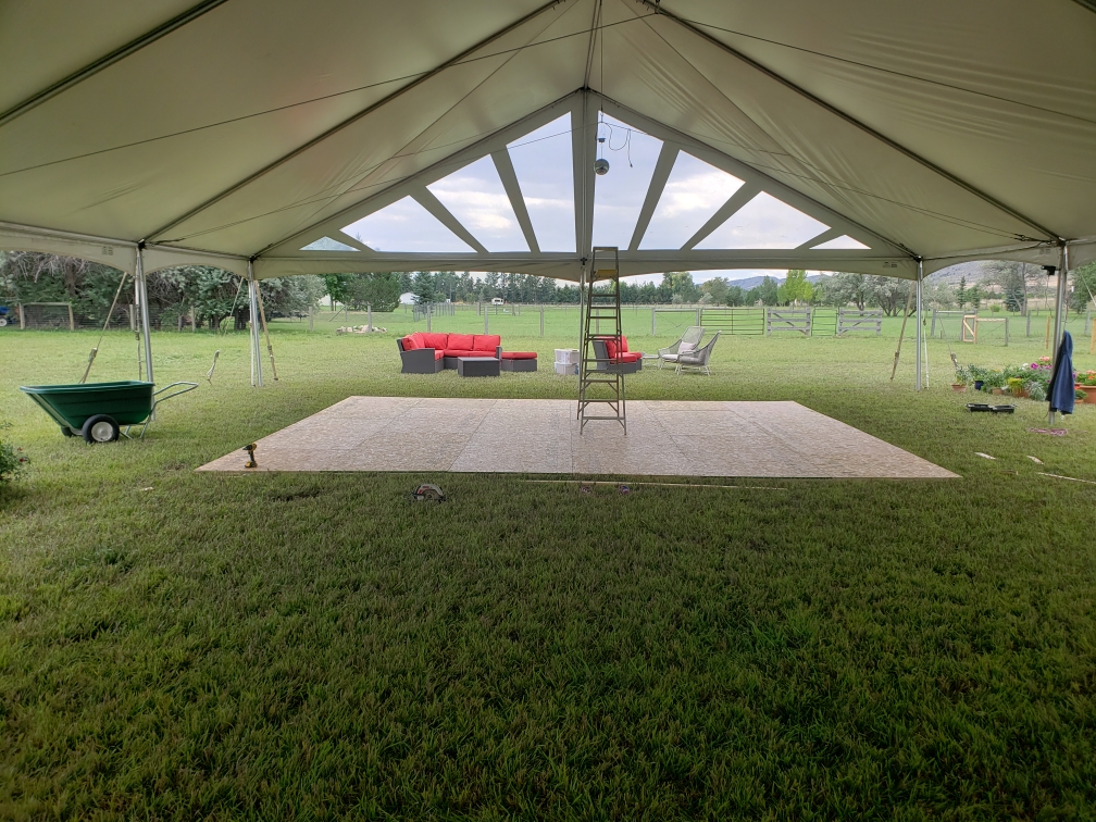 Completed dance floor